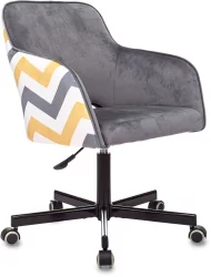 Кресло для оператора Бюрократ CХ-380М Серая жемчужина Италиа 26 зигзаг / CH-380M Italia