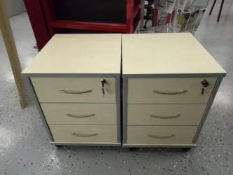 Тумба подкатная ИМАГО ТМ-3.А Клен Металлик / IMAGO