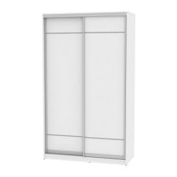 Шкаф-купе белый лдсп Б-220х135х60-3(Белый-Д7Д7) / B-220х135х60-3(Белый-D7D7)