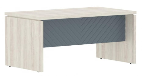 Стол руководителя Торр ЛУКС ТЛСТ 169 Сосна Эдмонд Серо-голубой / Torr LUX TLST