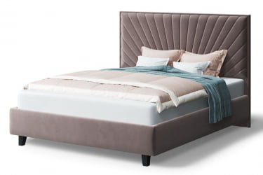 Кровать Леона, 2000кс1600мм, кофе / 2000x1600мм,