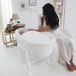 Кресло-качалка Микуна Винг/Флор вхите/вхите искусственная кожа / Micuna Wing/Flor white/white