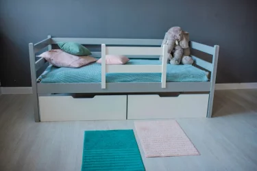 Кровать детская РооРоом ВК-1с Серая / RooRoom VK-1с