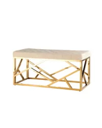 Банкетка АРТ ДЕКО велюр Бежевый