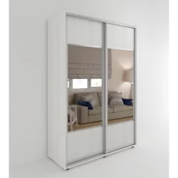 Шкаф-купе 3-х дверный Акцент-Дуэт Д 1500х600 Выбеленное дерево