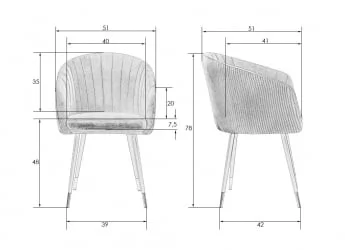Стул обеденный ДОБРИН МАРЙ Серо-голубой велюр 1922-6 / DOBRIN MARY