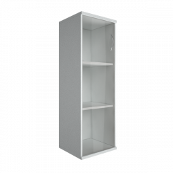 Шкаф средний узкий левый Рива А.СУ-2.4 Л Белый / Riva