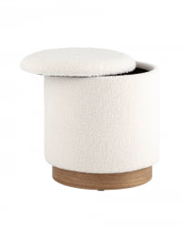 Пуф с ящиком Холли С Тедди белый / S