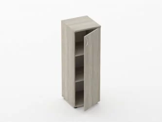 Шкаф средний закрытый Твин 16.14.10Пр Дуб Сантана светлый / Twin