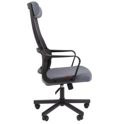 Кресло руководителя Чаирман 590 ткань/сетка Серый / Chairman