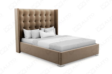 Кровать Милано 140кс200 велюр Севен 115 / Milano 140x200 Seven