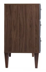 Комод 3 ящика Нортон (К) Серый / Norton