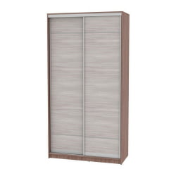 Шкаф-купе коричневый Б-220х120х60-2(ЯШТ-ЯШС-Д7Д7) / B-220х120х60-2(ЯШТ-ЯШС-D7D7)