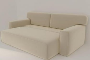 Офисный диван Сандвик (Берхоусе) Цвет фасада: Левис 09 велюр; Тип: Прямой; Материал фасада: Металл/Велюр / (Berhouse)