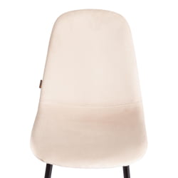 Металлический стул БРЕЕЗЕ (мод. ДЖСC-58) Велюр/металл , 44 х 53 х 86 см, беиге (бежевый) ХЛР2 / черный / BREEZE (mod. JSC-58) beige HLR2