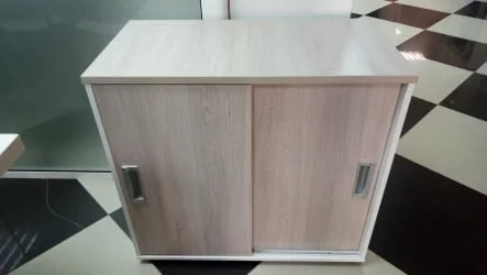 Тумба-купе Дека 9.02.08 Дуб Сантана светлый/Белый / Deka