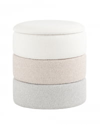 Пуф с ящиком Хиве С букле бежевый / Hive S