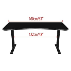 Геймерский стол Арена Гаминг Деск Пуре Блаcк / Arena Gaming Desk Pure Black