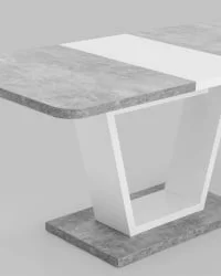 Стол раскладной Веcтор 120-160 Бетон-белый / Vector