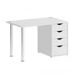 Стол письменный ХОМЕ ОФФИCЕ ВР.СП-3-118.4 Белый Бриллиант / HOME OFFICE VR.SP-3-118.4