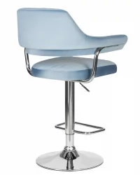 Стул барный ДОБРИН CХАРЛЙ Пудрово-голубой велюр МДЖ9-74 / DOBRIN CHARLY MJ9-74