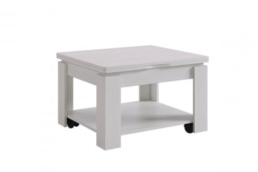Стол-трансформер Адам 1 CЗ-015 белый рамух/белый рамух / CZ-015