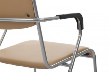 Кресло Никс Плус РCХ ОМКЛ-04 Бежевый/Металл окрашенный Хром / Nix Plus RCH OMKL-04