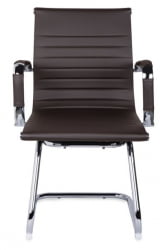 Кресло для посетителей CЛГ-620 ЛКСХ-C Бровн / CLG-620 LXH-C Brown