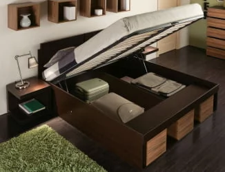 Кровать 2 (1600) ХЙПЕР Венге (спальня) / HYPER