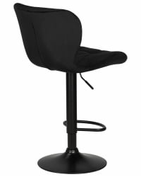 Стул барный ДОБРИН БАРНИ БЛАCК (черный велюр (МДЖ9-101)) / DOBRIN BARNY BLACK (MJ9-101))