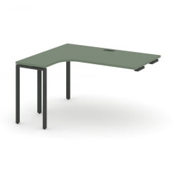 Стол-приставка к опорной тумбе/шкафу (левый) CОНCЕПТ CН.ОСАПР-005(Л) Кобо Черный / CONCEPT CN.OSAPR-005(L)