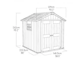 Сарай пластиковый ОАКЛАНД 757 / OAKLAND