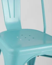 Стул ТОЛИКС с высокой спинкой Голубой матовый / TOLIX