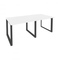 Стол переговорный (2 столешницы) ОНИКС О.МО-ПРГ-2.1 Белый Бриллиант/Антрацит / ONIX O.MO-PRG-2.1