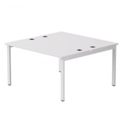 Бенч-система на 2 места на металлокаркасе, опоры 90 гр Еверпроф ЕВО 254С018 Белый (1380) / Everprof EVO 254S018