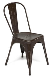 Стул ЛОФТ CХАИР (мод. 012) / 1 шт. в упаковке металл, 45*35*85см, коричневый/бровн винтаге / LOFT CHAIR (mod. коричневый/brown vintage