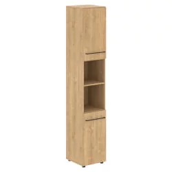 Шкаф колонка с глухими малыми дверьми ЛОФТИС ЛХC 40.4 Дуб Бофорд / LOFTIS LHC