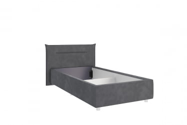 Кровать 0.9 Альба КМ0.9-16 графит (велюр)