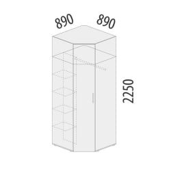Детский шкаф Николь 901.08