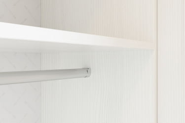 Шкаф комбинированный (с ящ. 2-створчатый) Чудо МДВ-01 Белый рамух / MDW-01