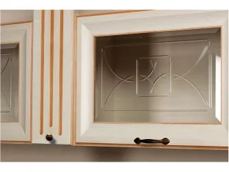 Шкаф навесной Марлен 480 Кремовый белый Патина