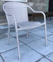 Плетеное кресло из искусственного ротанга АФМ-318Г-Лигхт Грей / AFM-318G-Light Grey
