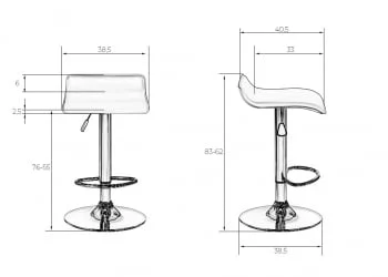 Барный стул ДОБРИН ТОММЙ Серый / DOBRIN TOMMY