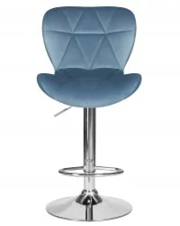 Стул барный ДОБРИН БАРНИ Пудрово-голубой велюр МДЖ9-74 / DOBRIN BARNY MJ9-74