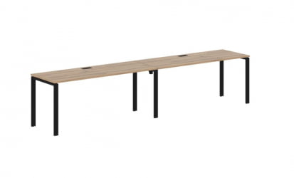 Бенч-система ЕДИС ЕУВСТ 3567 Дуб Денвер светлый Черный / EDIS EUWST