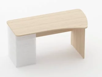 Стол эргономичный под встроенную тумбу Глассй 1.121.16Пр Орех / Glassy