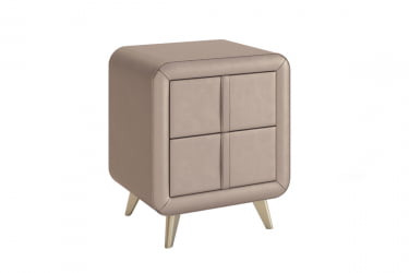 Тумба прикроватная Софи ТМ-001.1 бронза (экокожа) / TM-001.1