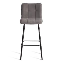Барный стул Бари/Бари велюр, серый, 29, 45х56х110 см / Bari/Бари