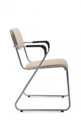 Кресло Никс Плус РCХ ОМКЛ-04 Бежевый/Металл окрашенный Хром / Nix Plus RCH OMKL-04