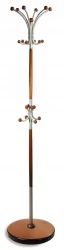 Вешалка напольная Д 1 Металлик/ средне-коричневый